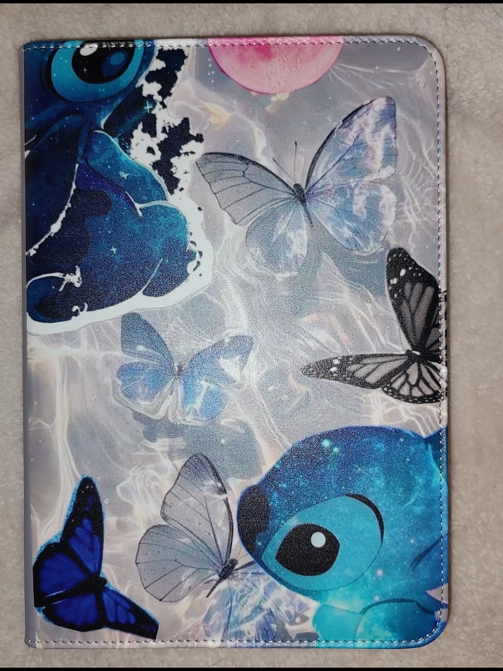 New! Stitch Blue Butterfly A5 Soft Cover Binder Notebook